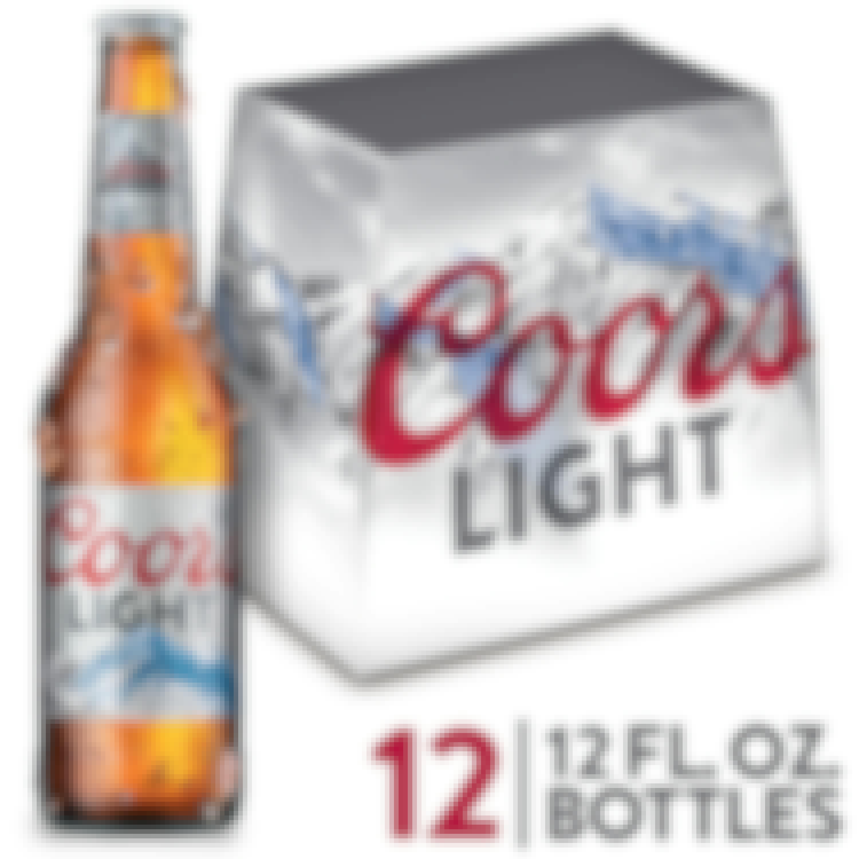 Coors Light 12 pack 12 oz. Bottle