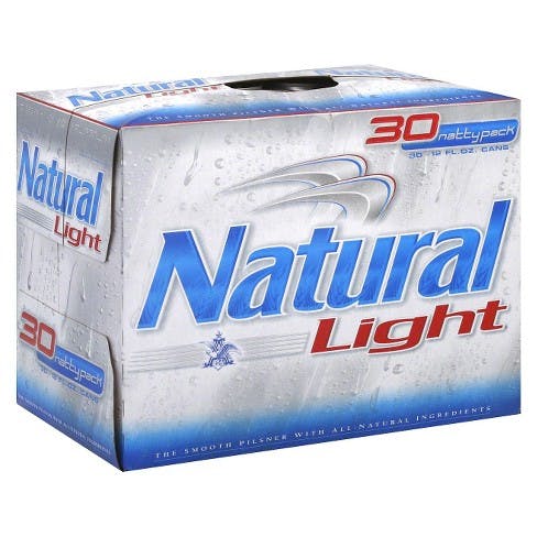 Natural Light Beer Case 30 pack 12 oz. Can Garden State