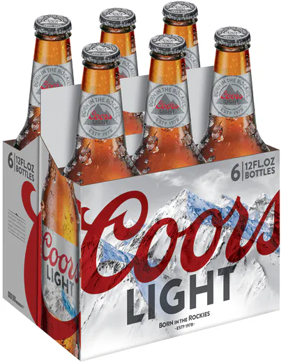 Coors Light 6 pack 12 oz. Bottle - Yankee Spirits