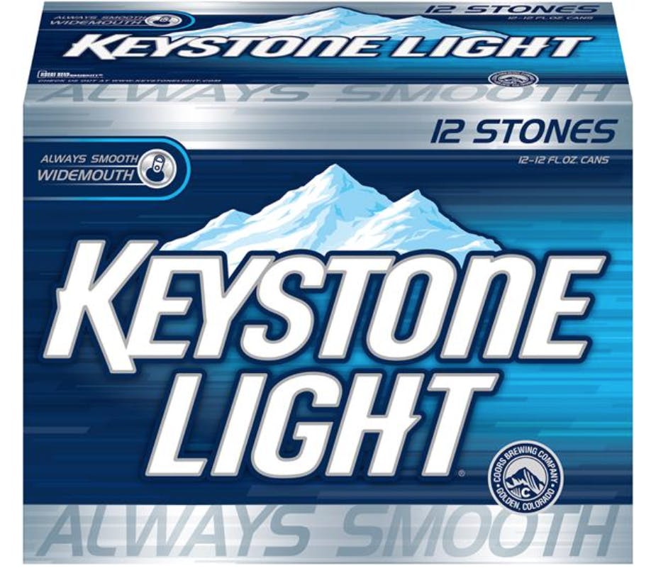 Coors Keystone Light 12 pack 12 oz. Can 