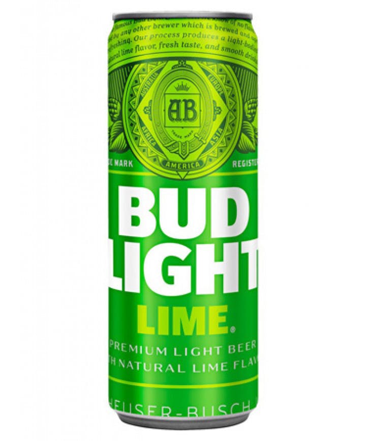 Bud Light Beer, Lager, Premium Light, Lime - 24 pack, 12 fl oz cans