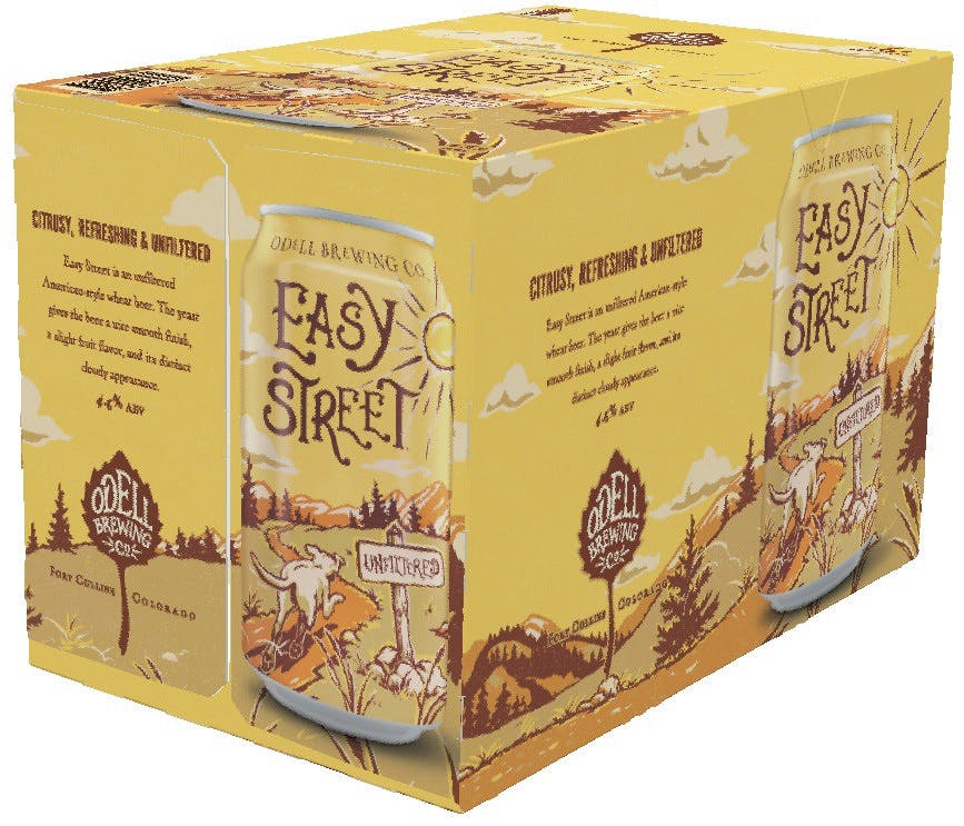 Odell Brewing Company Easy Street Wheat 6 pack 12 oz. Can - Argonaut ...