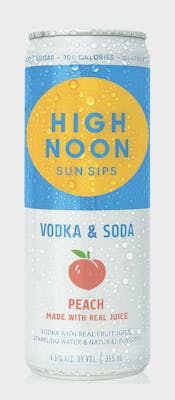 High Noon Spirits High Noon Spirits Sun Sips Peach Vodka & Soda 4 pack ...