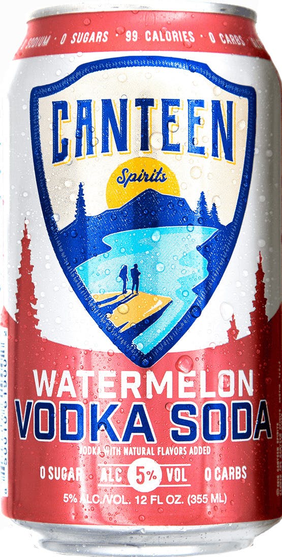 Canteen Spirits Vodka Soda Watermelon 6 pack 12 oz. Can - Vine 