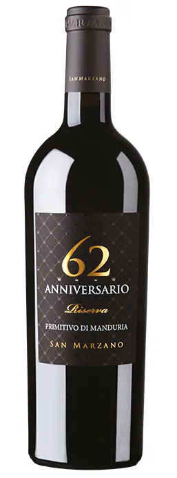 Cantine San Marzano Anniversario 62 Primitivo di Manduria Riserva