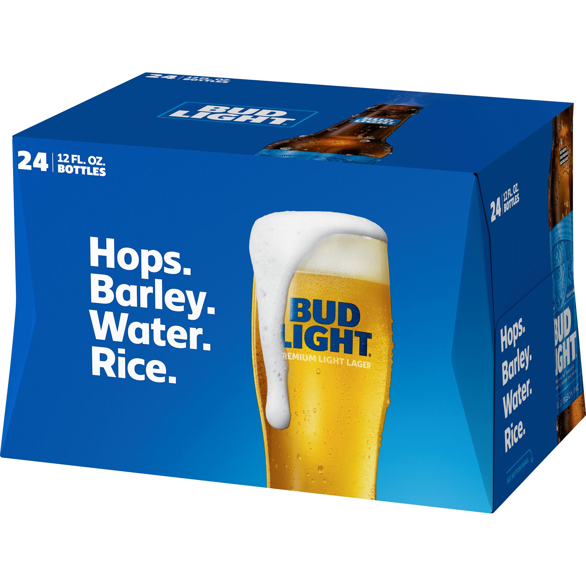 Bud Light Beer 24 pack 12 oz. Bottle - Allendale Wine Shoppe