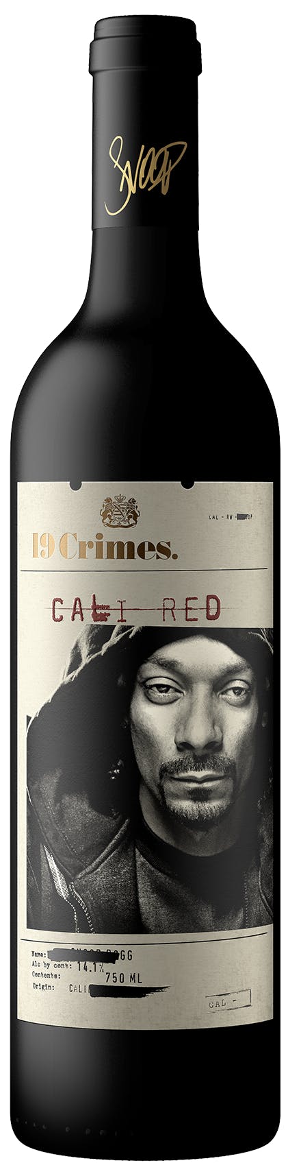 19 Crimes Snoop Cali Red 750ml - Rock W&S