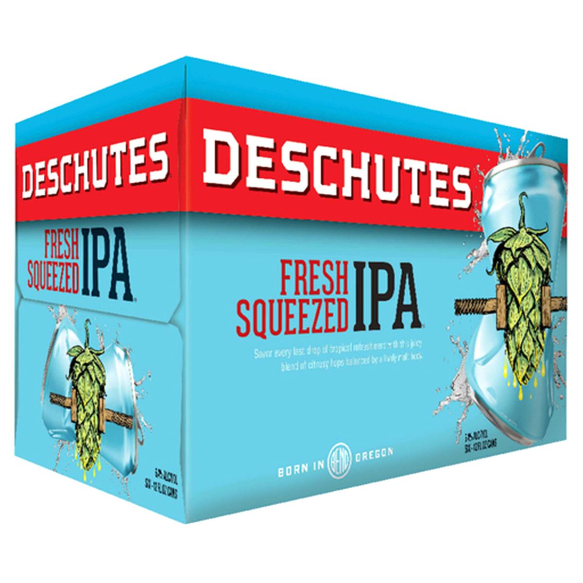 Deschutes Fresh Squeezed IPA 6 pack 12 oz. Can Allendale Wine Shoppe