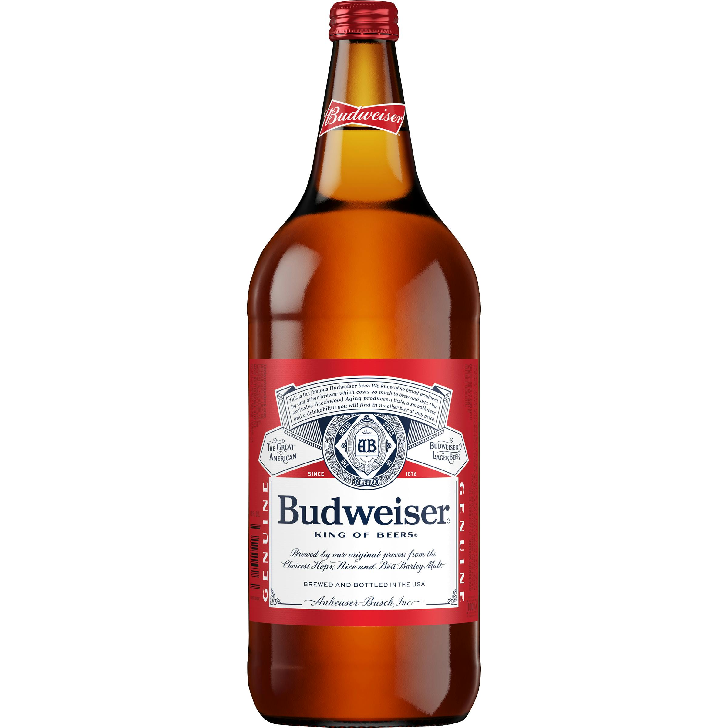 Budweiser Beer 40 oz. Bottle Allendale Wine Shoppe