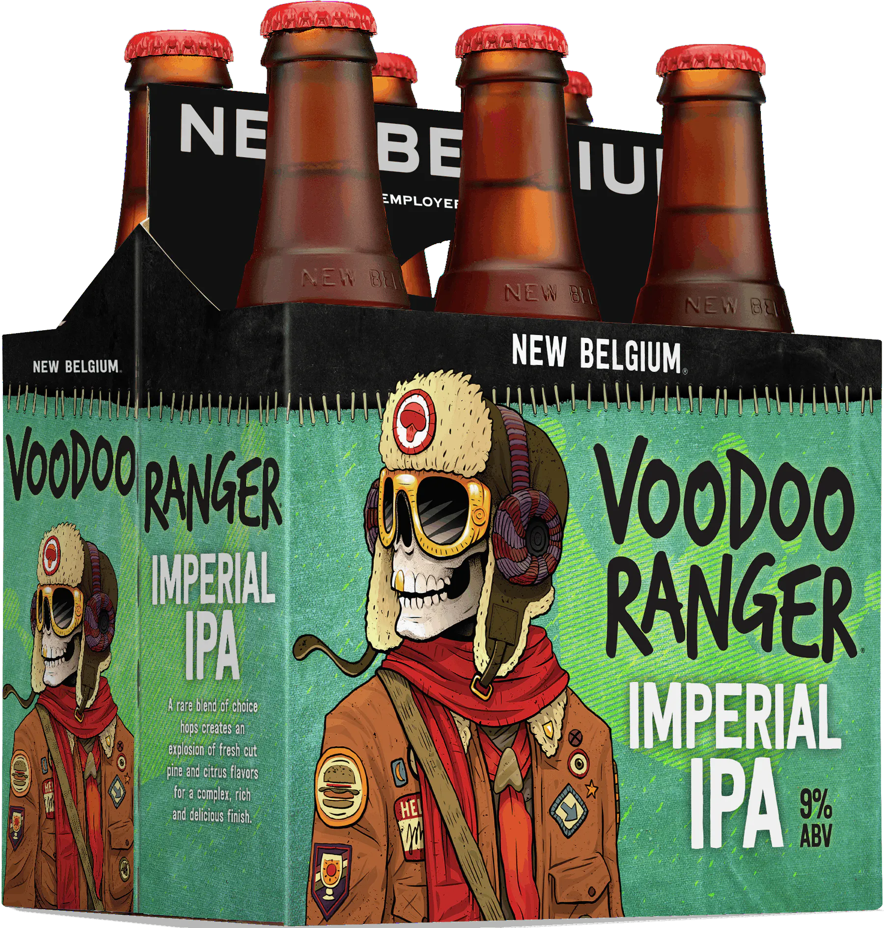 New Belgium Voodoo Ranger Imperial IPA 6 pack 12 oz. Bottle