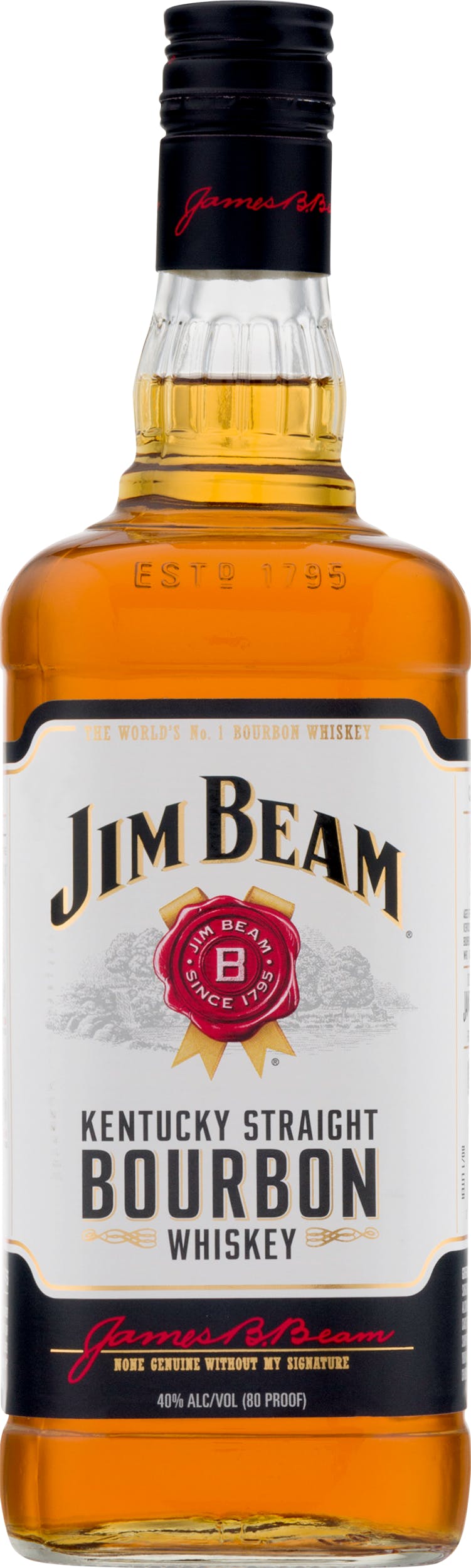 Jim Beam Kentucky Straight Bourbon 1L Wine - Liquor Argonaut Whiskey 