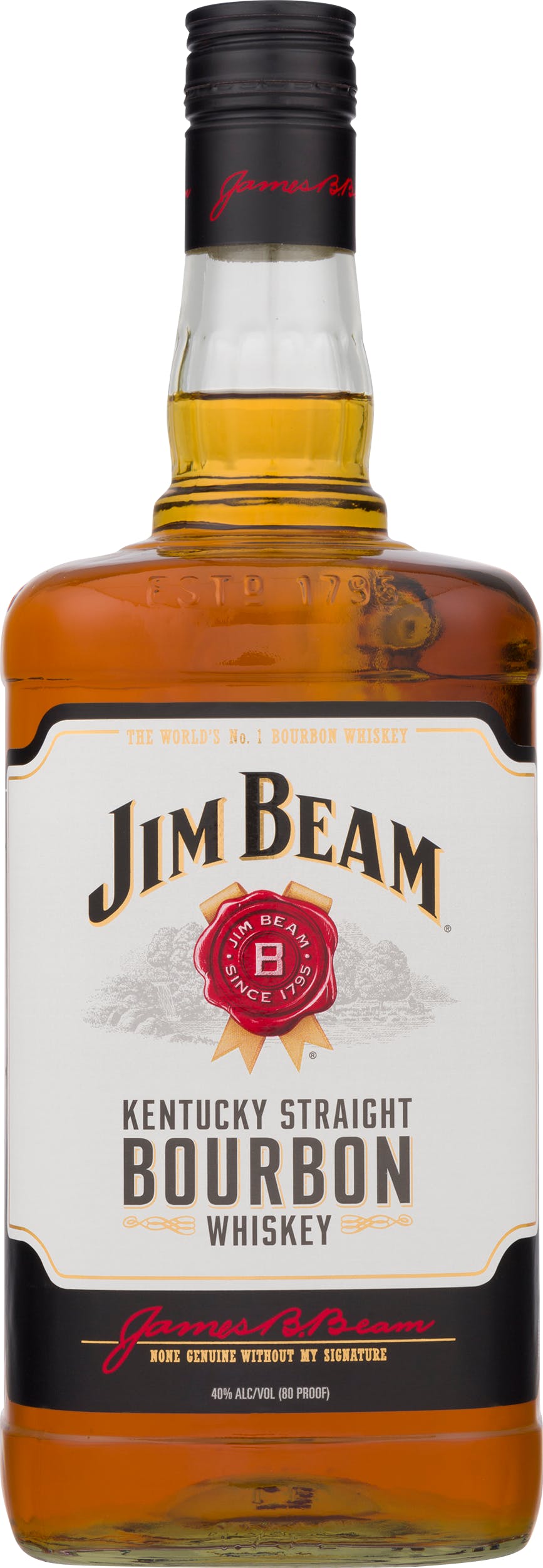 Jim Beam Kentucky Straight Bourbon Whiskey 1.75L - Argonaut Wine & Liquor