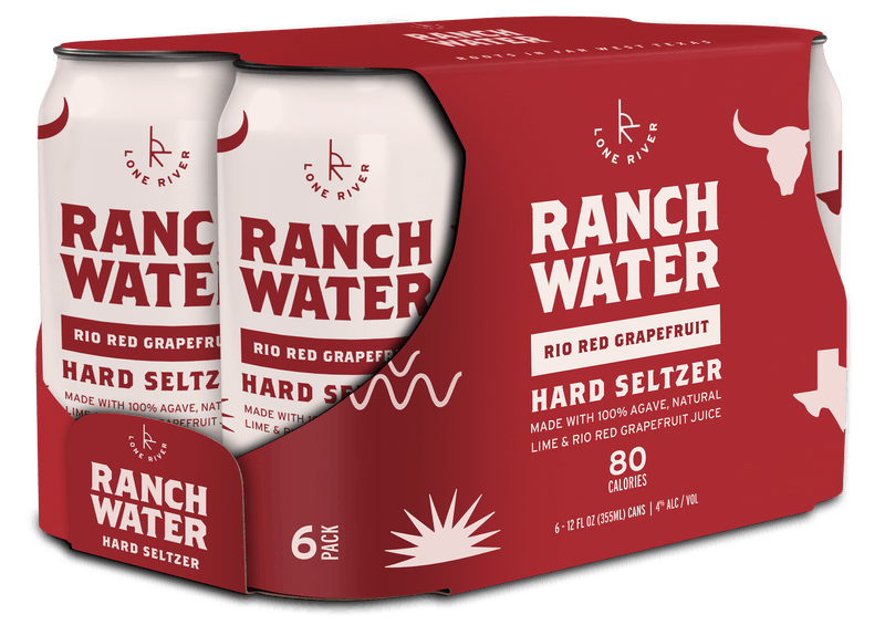 Lone River Ranch Water Rio Red Grapefruit Hard Seltzer 6 pack 12 oz. Buster's Liquors & Wines