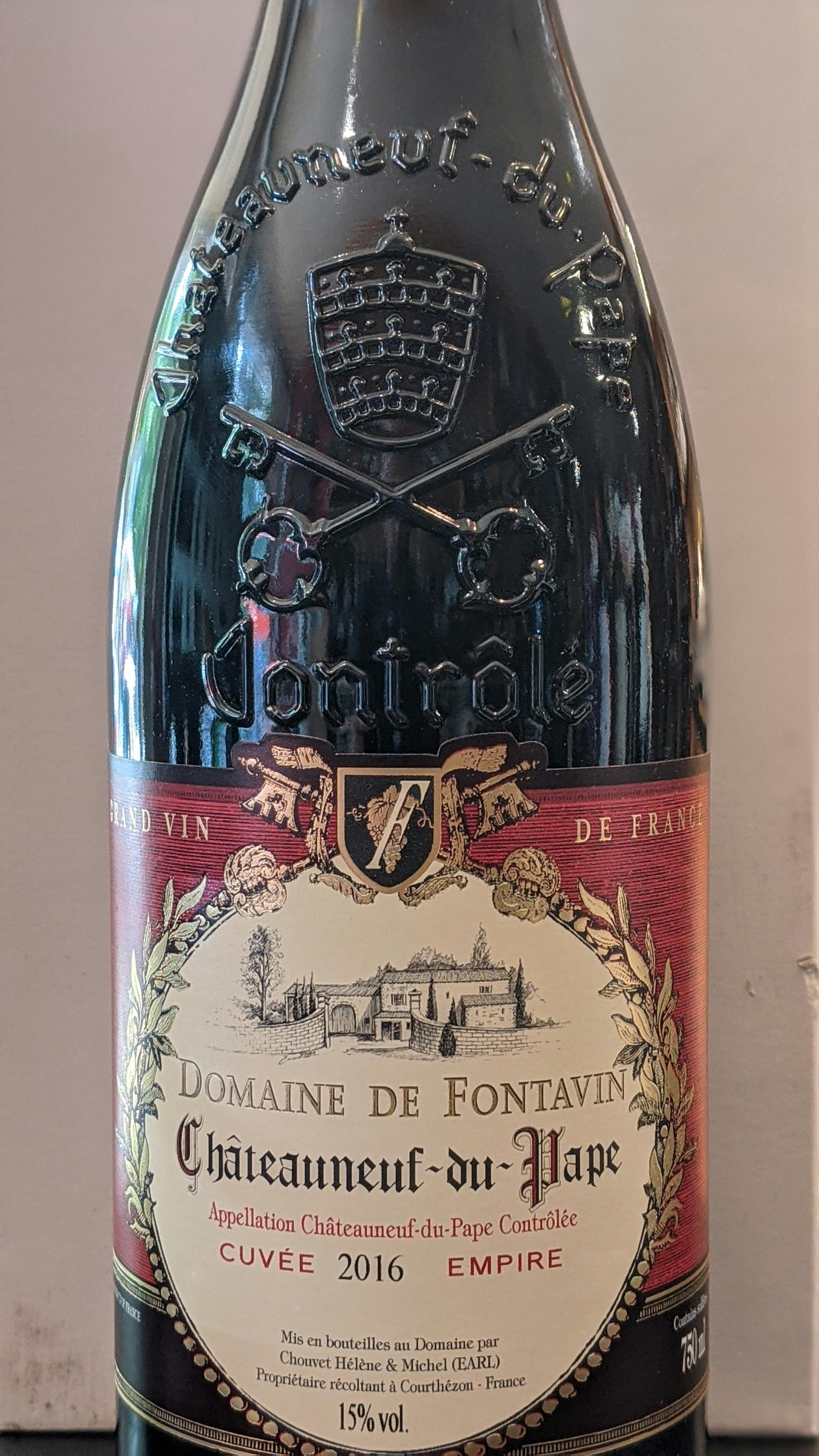 Domaine De Fontavin Chateauneuf Du Pape Cuvee Empires 16 Stone Gate Wine Spirits