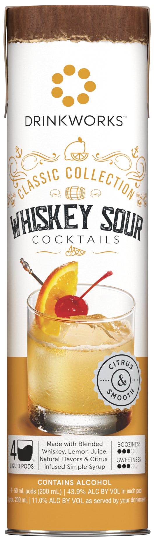 DrinkWorks Whiskey Sour Pods 50ml Kelly's Liquor