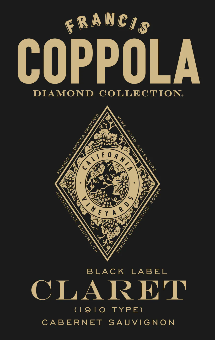 Francis Ford Coppola Diamond Collection Black Label Claret 2018 3L