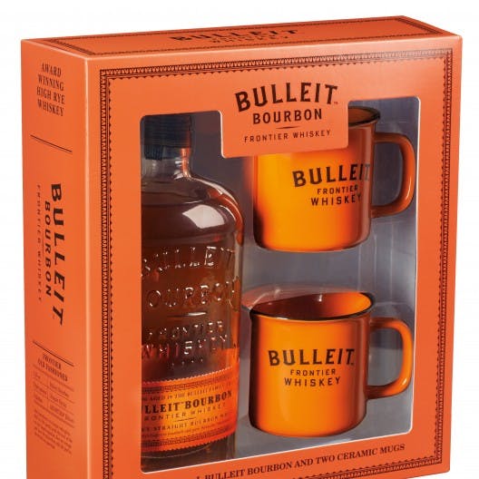 Bulleit Kentucky Straight Bourbon Whiskey Gift Set with 2 Mugs 750ml -  Kelly\'s Liquor