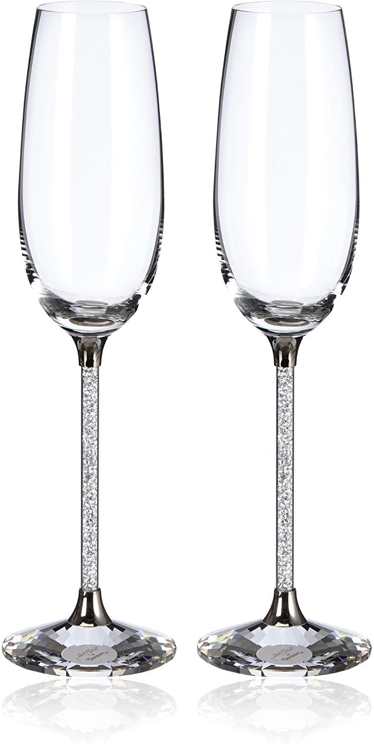 Swarovski Champagne Flute 2 Pack 2 Pack Buster S Liquors Wines   589776 