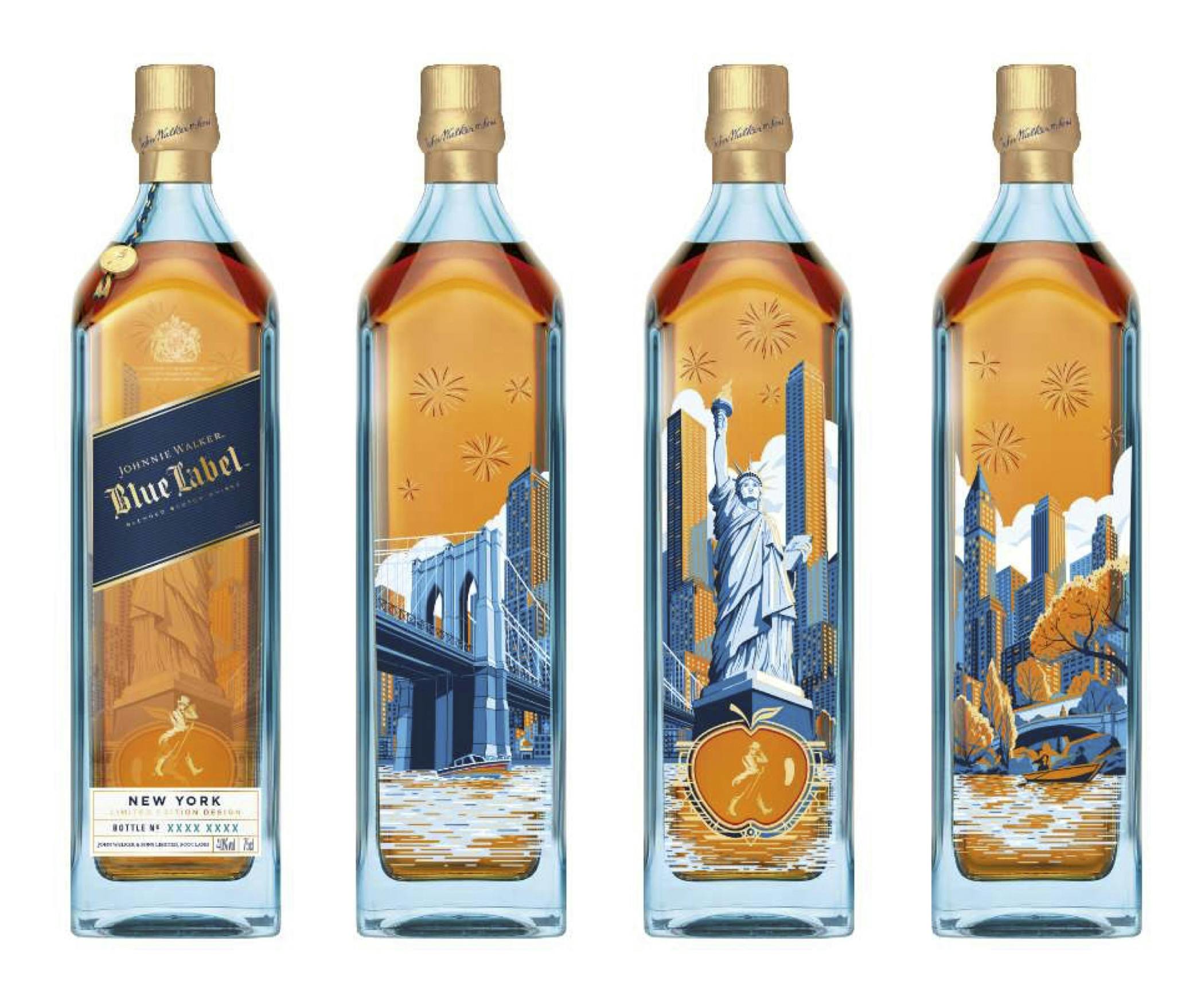 Johnnie Walker Blue Label Limited Editon New York Skyline ...