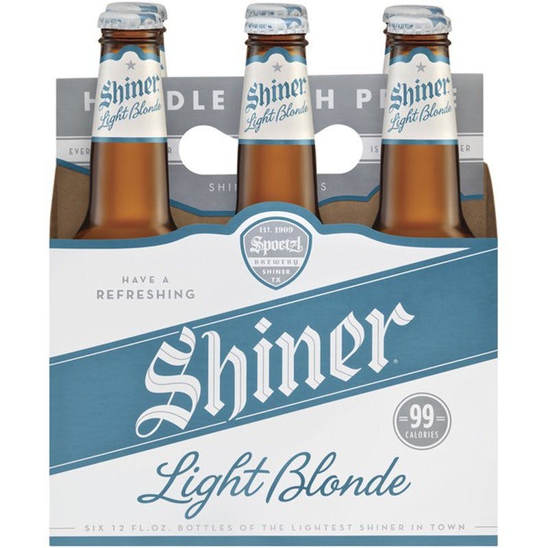4 Shiner Light Blonde Beer New Pint Glasses Texas Brewer Shiner 