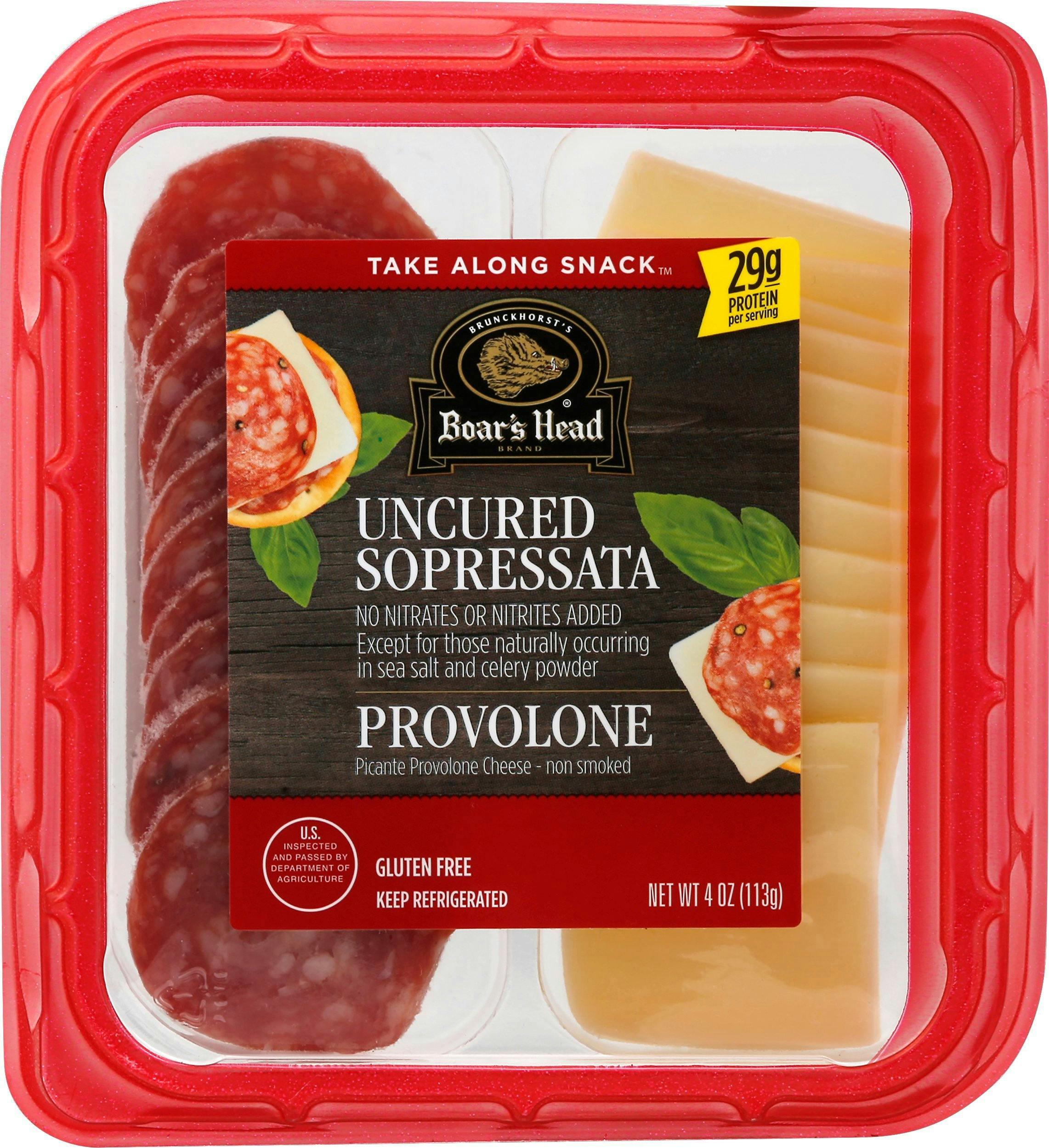 Boar's Head Sopressata & Picante Provolone Meat & Cheese Tray