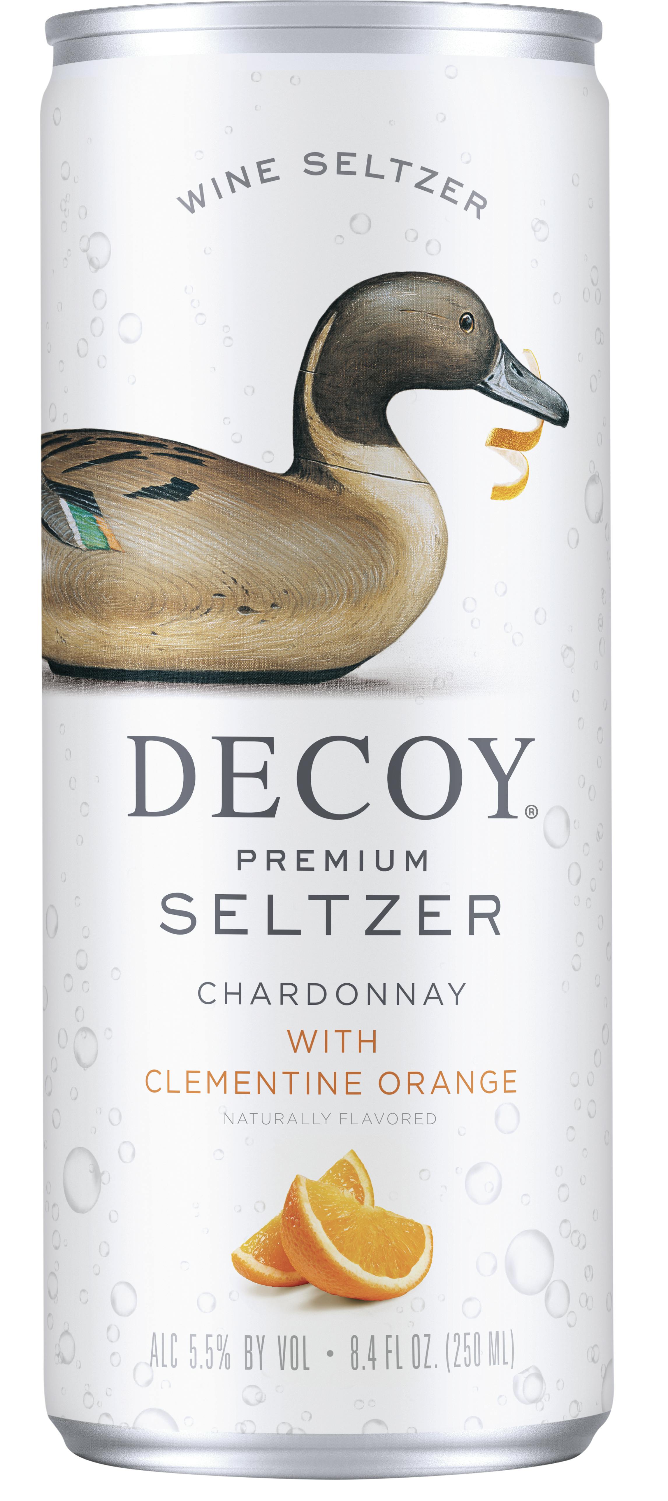 Decoy Premium Seltzer Chardonnay with Clementine Orange 4 pack