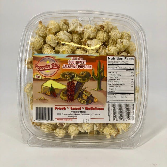 Popcorn Bliss Southwest Jalapeno Popcorn Argonaut Wine & Liquor