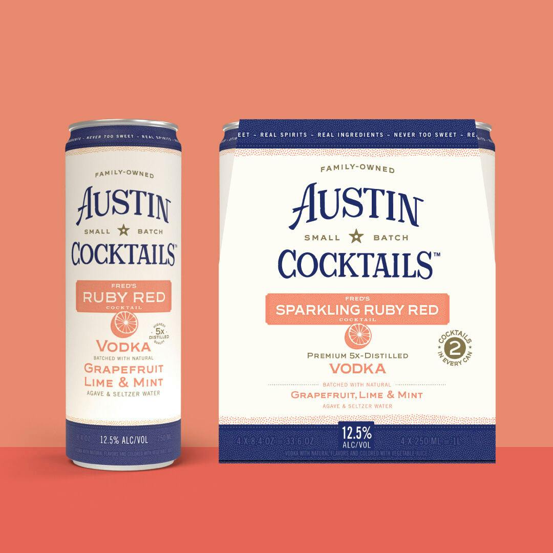 Austin Cocktails Sparkling Ruby Red Cocktail 4 pack 12 oz. Can ...