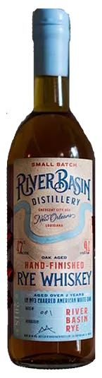 River Basin Distillery Hand Finished Rye Whiskey 2 year old 750ml