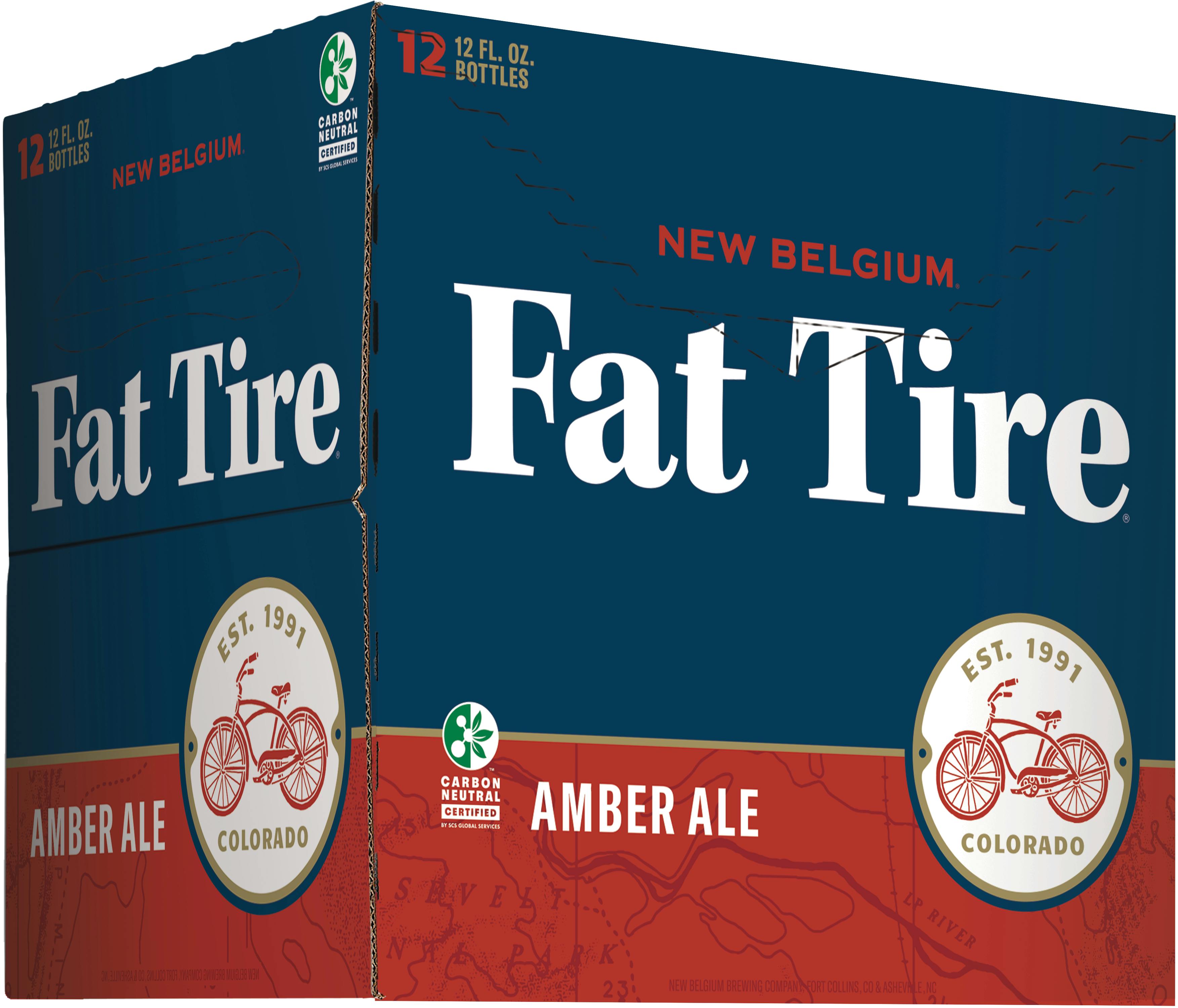 New Belgium Fat Tire 12 pack 12 oz. Bottle - Petite Cellars