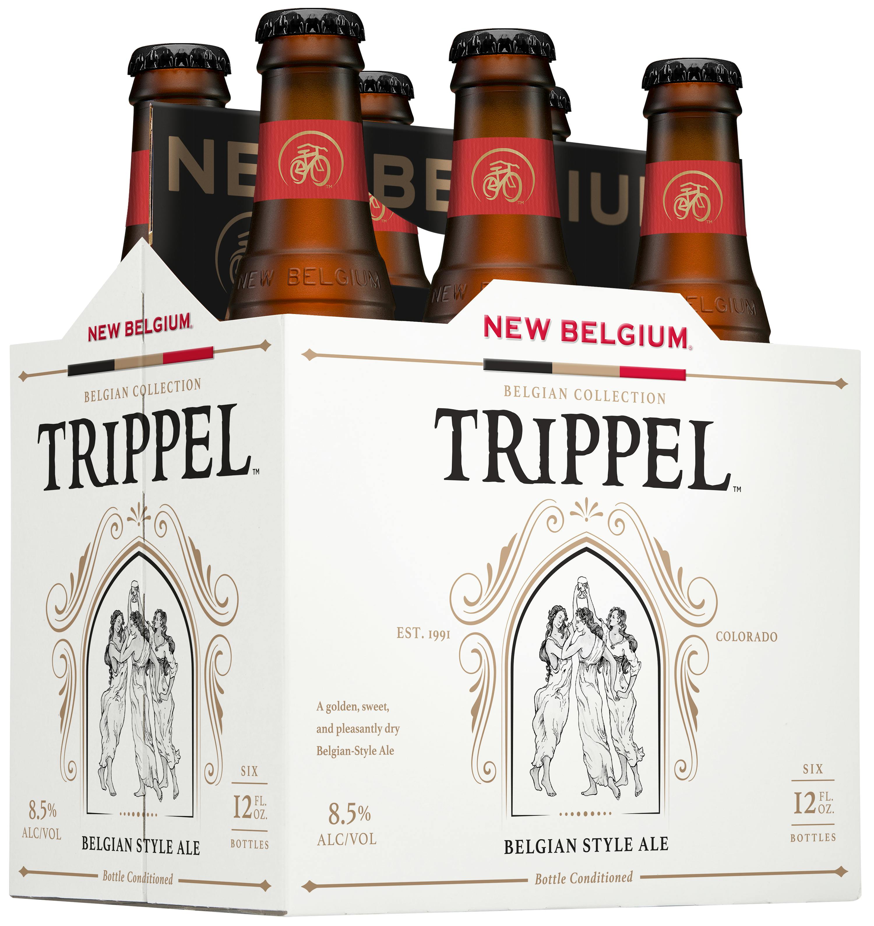 New Belgium Trippel Belgian Style Ale 6 pack 12 oz. Bottle - Petite Cellars