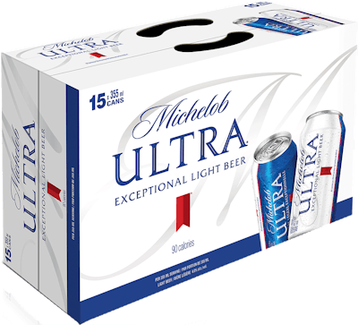 Michelob Ultra Case 15 Pack 12 Oz Can Garden State Discount Liquors