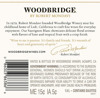 Woodbridge by Robert Mondavi Sauvignon Blanc