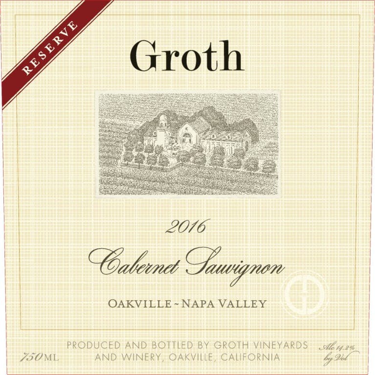 Groth Reserve Cabernet Sauvignon 2016 750ml - Bottle Shop of