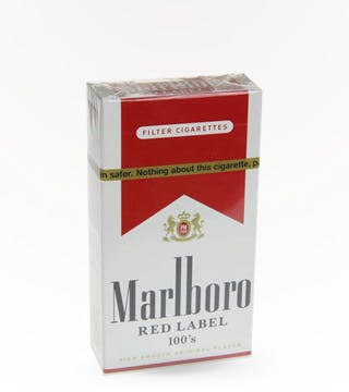 Marlboro Red Label 100 Box - Argonaut Wine & Liquor