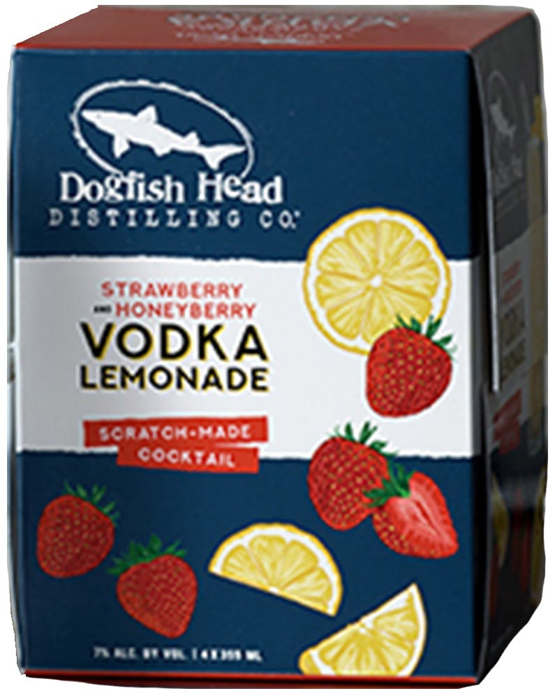 Dogfish Head Strawberry & Honeyberry Vodka Lemonade 4 pack 12 oz. Can - Petite Cellars