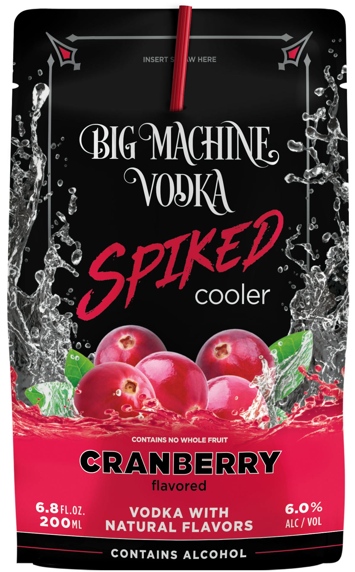 Big Machine Vodka Cranberry 8 Pack Pouches - The Liquor Book