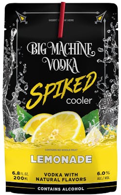 merger actress Overall Big Machine Vodka Spiked Cooler Lemonade 8 pack 200ml - Buster's Liquors &  Wines
