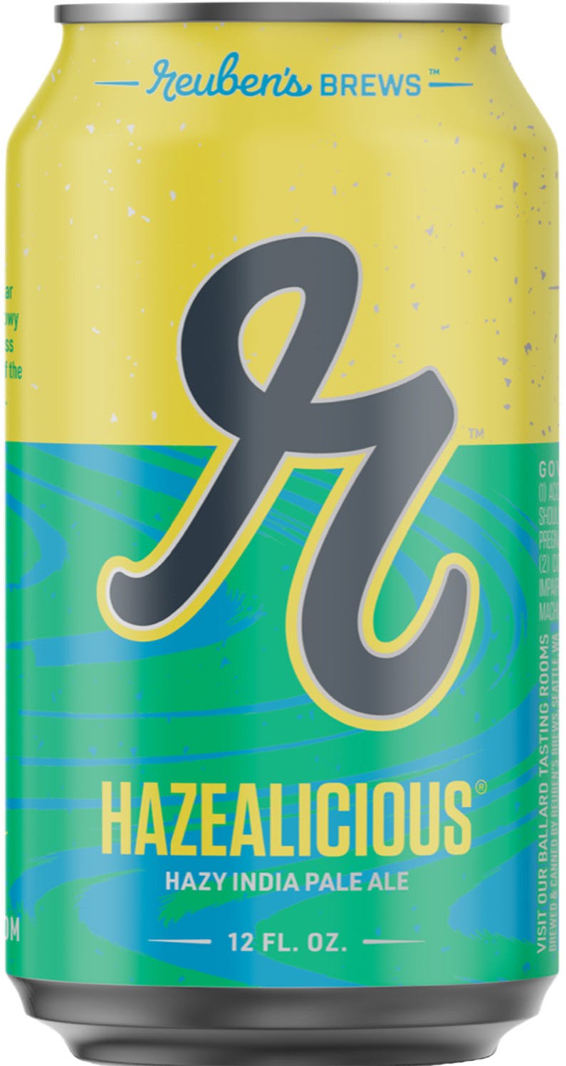 Reuben's Brews Hazealicious Hazy IPA 6 pack 12 oz. Can Order Liquor