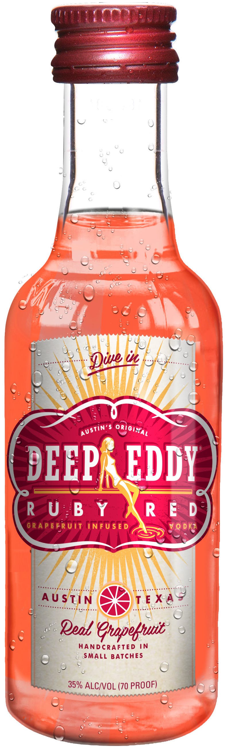 Deep Eddy Ruby Red Grapefruit Vodka 50ml The Wine Guy