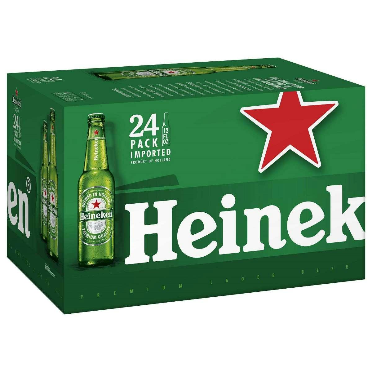 Heineken Lager 24 pack 12 oz. Bottle - Allendale Wine Shoppe