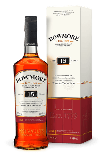 Bowmore Distillery Single Malt Scotch Whisky 15 year old 750ml