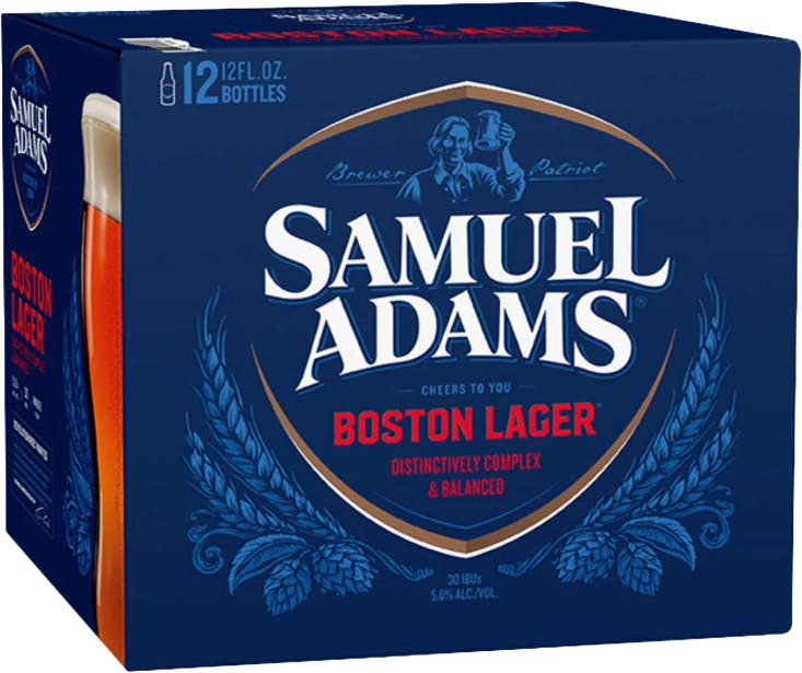 Samuel Adams Boston Lager 12 pack 12 oz. Bottle - Central Avenue