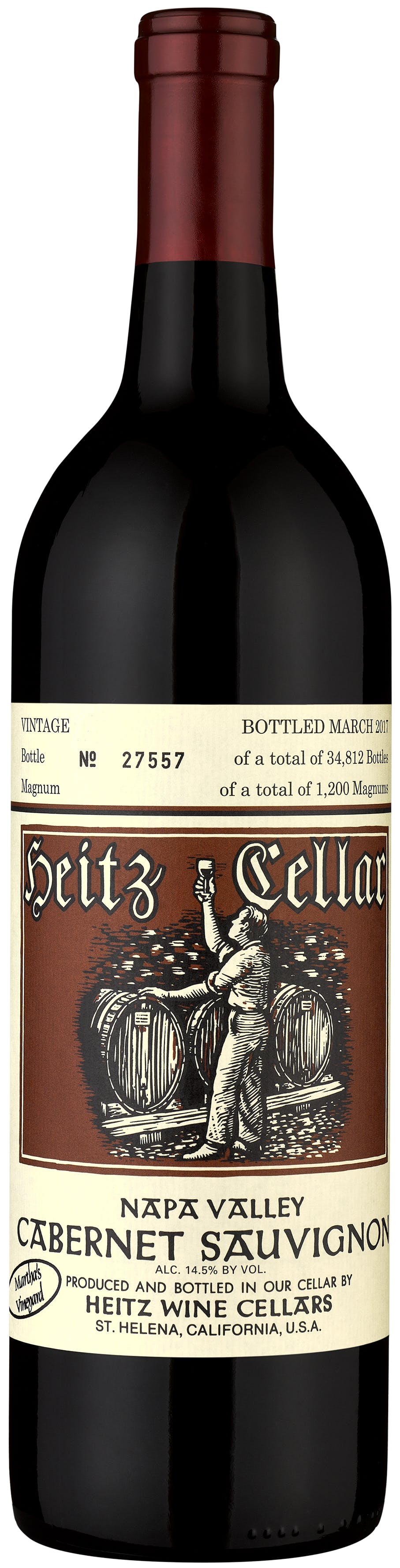 Heitz Cellar Martha's Vineyard Cabernet Sauvignon 2015 750ml