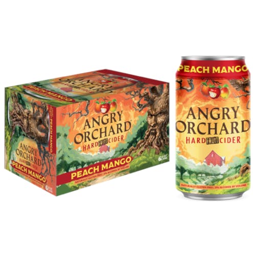 Angry Orchard Peach Mango Cider 6 pack 12 oz. Can - Petite ...