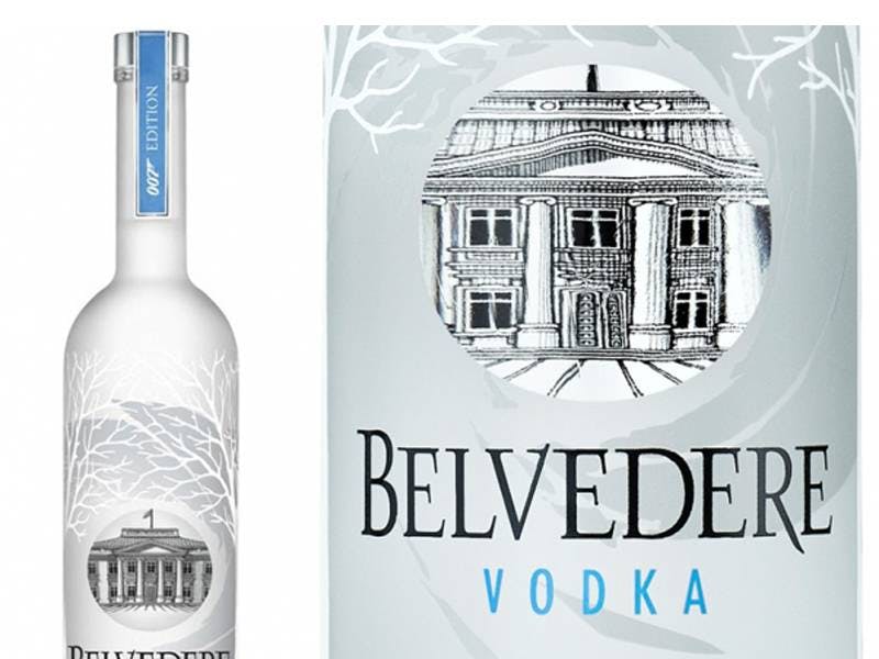 Belvedere Spectre 007 Special Edition Vodka Gift Set With 2 Glasses 1.75L