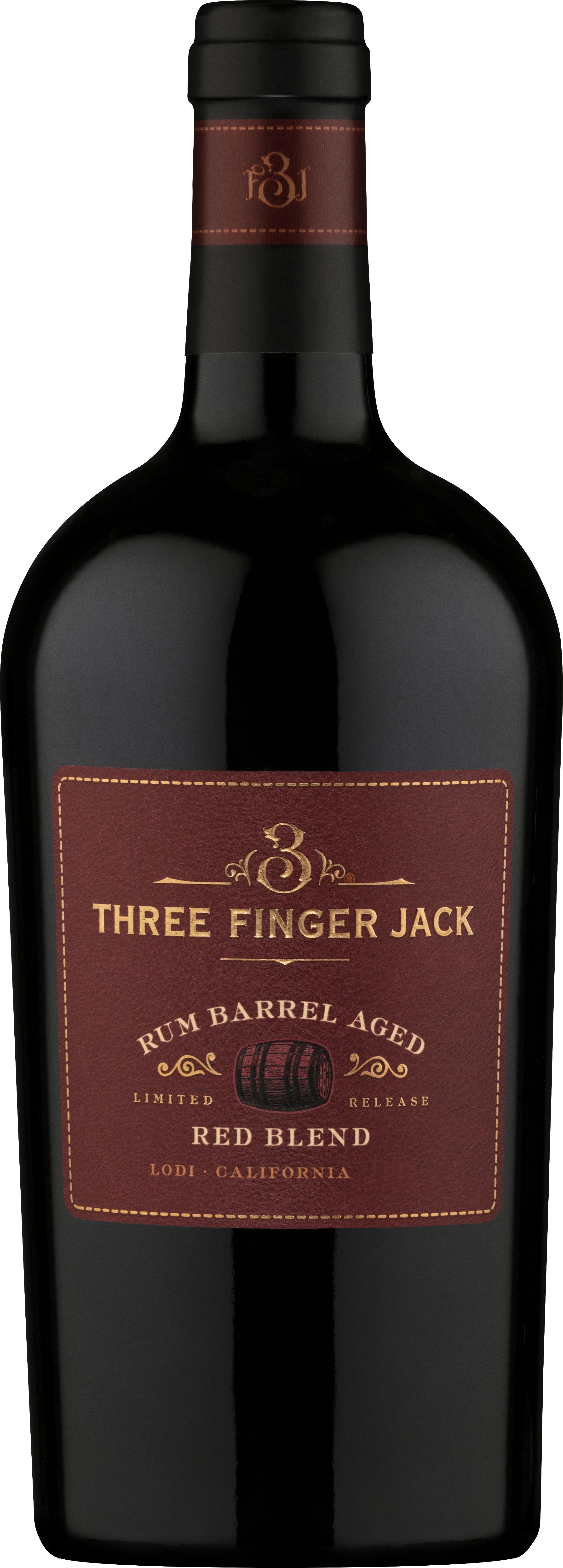 Three Finger Jack Rum Barrel Aged Red Blend 2019 750ml Buster S   614698 