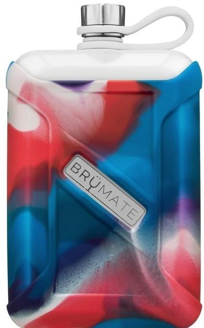 BruMate Liquor Canteen Flask- Red White Blue Swirl - STB Boutique