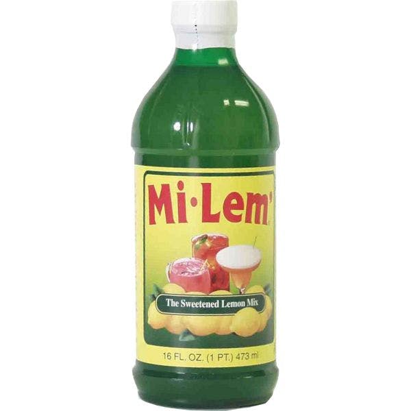 Mi-Lem' The Sweetened Lemon Mix 16 oz. Bottle - Allendale Wine Shoppe