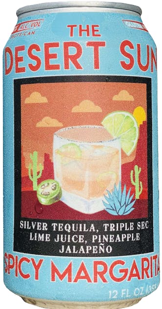 The Desert Sun Spicy Margarita 4 Pack 12 Oz Can Cheers Wines And Spirits The Desert Sun Spicy Margarita 4 Pack 12 Oz Can Cheers Wines And Spirits